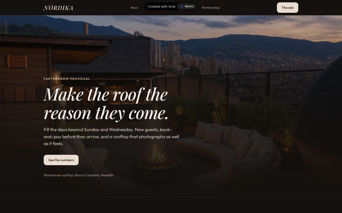 Nórdika Rooftop — Partnership proposal
